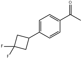 1-(4-(3,3-difluorocyclobutyl)phenyl)ethanone 结构式
