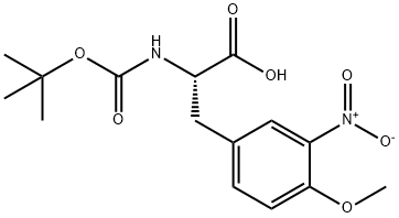 N-[(1,1-dimethylethoxy)carbonyl]-O-methyl-3-nitro- L-Tyrosine 结构式