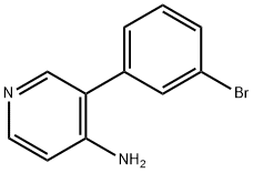 3-(3-BROMOPHENYL)PYRIDIN-4-AMINE 结构式