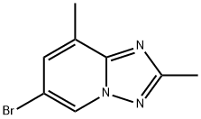 6-溴-2,8-二甲基-[1,2,4]三唑并[1,5-A]吡啶 结构式