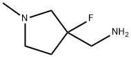 (3-氟-1-甲基-3-吡咯烷基)甲胺 结构式
