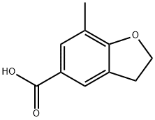 5-Benzofurancarboxylic acid, 2,3-dihydro-7-methyl- 结构式