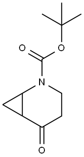 5-氧代-2-氮杂双环[4.1.0]庚烷-2-羧酸叔丁酯 结构式