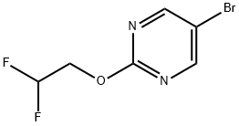 5-溴-2-(2,2-二氟乙氧基)嘧啶 结构式