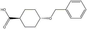 反式-4-(苄氧基)环己烷-1-羧酸 结构式