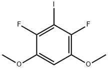 2,4-二氟-3-碘-1,5-二甲氧基苯 结构式