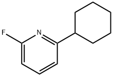 2-Fluoro-6-(cyclohexyl)pyridine 结构式