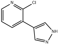 2-CHLORO-3-(1H-PYRAZOL-4-YL)PYRIDINE 结构式