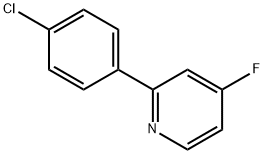 4-Fluoro-2-(4-chlorophenyl)pyridine 结构式