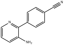 4-(3-AMINOPYRIDIN-2-YL)BENZONITRILE 结构式