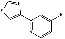 4-Bromo-2-(thiazol-4-yl)pyridine 结构式