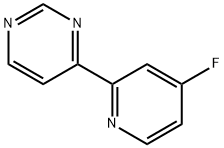 4-Fluoro-2-(pyrimidin-4-yl)pyridine 结构式