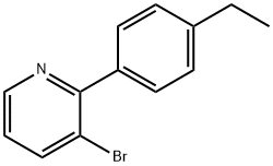 3-Bromo-2-(4-ethylphenyl)pyridine 结构式