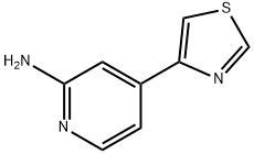 2-Amino-4-(thiazol-4-yl)pyridine 结构式