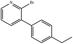 2-BROMO-3-(4-ETHYLPHENYL)PYRIDINE 结构式