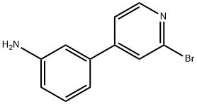 2-Bromo-4-(3-aminophenyl)pyridine 结构式