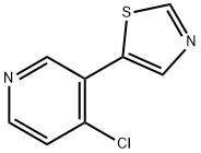 4-CHLORO-3-(5-THIAZOLYL)PYRIDINE 结构式