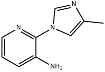 3-AMINO-2-(4-METHYLIMIDAZOL-1-YL)PYRIDINE 结构式