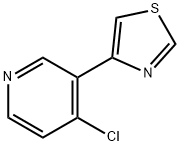 4-CHLORO-3-(4-THIAZOLYL)PYRIDINE 结构式