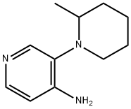 4-AMINO-3-(2-METHYLPIPERIDIN-1-YL)PYRIDINE 结构式