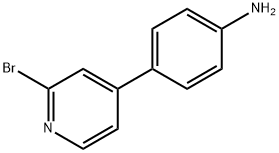 2-Bromo-4-(4-aminophenyl)pyridine 结构式