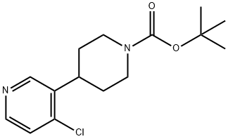 4-CHLORO-3-(1-BOC-PIPERIDIN-4-YL)PYRIDINE 结构式