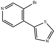 3-BROMO-4-(5-THIAZOLYL)PYRIDINE 结构式