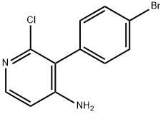 2-CHLORO-4-AMINO-3-(4-BROMOPHENYL)PYRIDINE 结构式