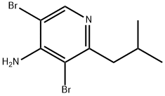 4-Amino-3,5-dibromo-2-(iso-butyl)pyridine 结构式
