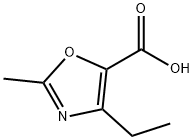 4-乙基-2-甲基噁唑-5-羧酸 结构式
