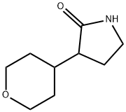 3-(oxan-4-yl)pyrrolidin-2-one 结构式