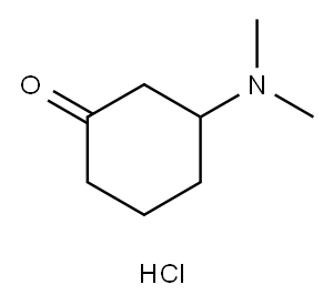 3-(二甲氨基)环己烷-1-酮盐酸 结构式