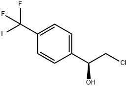 (S)-2-氯-1-(4-(三氟甲基)苯基)乙醇 结构式