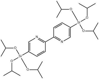 5,5'-Bis(triisopropoxysilyl)-2,2'-bipyridine 结构式