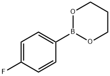 4-氟苯硼酸-1,3-丙二醇酯 结构式