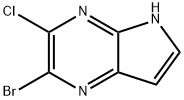 2-溴-3-氯-5H-吡咯并[2,3-B]吡嗪 结构式