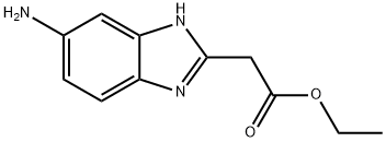 ETHYL 2-(5-AMINO-1H-BENZO[D]IMIDAZOL-2-YL)ACETATE 结构式