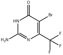 4(3H)-Pyrimidinone, 2-amino-5-bromo-6-(trifluoromethyl)- 结构式