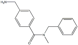 4-(aminomethyl)-N-benzyl-N-methylbenzamide 结构式