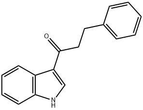 1-(1H-indol-3-yl)-3-phenylpropan-1-one 结构式