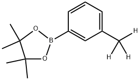 4,4,5,5-四甲基-2-(间甲苯基)-1,3,2-二氧硼烷-D3 结构式