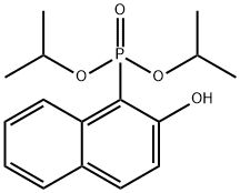 2-异丙基-2-羟基萘-1-基膦酸二异丙酯 结构式