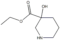 ethyl 3-hydroxypiperidine-3-carboxylate 结构式