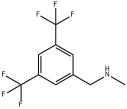 1-(3,5-双(三氟甲基)苯基)-N-甲基甲胺 结构式