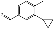 3-环丙基-4-甲基苯甲醛 结构式