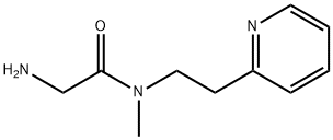 2-amino-N-methyl-N-[2-(pyridin-2-yl)ethyl]acetamide 结构式