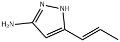 1H-Pyrazol-3-amine, 5-(1E)-1-propen-1-yl- 结构式