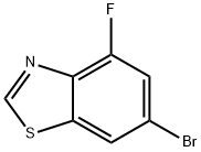 6-溴-4-氟苯并噻唑 结构式