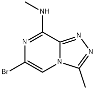 6-bromo-N,3-dimethyl-[1,2,4]triazolo[4,3-a]pyrazin-8-amine 结构式