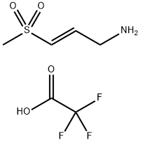 (2E)-3-METHANESULFONYLPROP-2-EN-1-AMINE; TRIFLUOROACETIC ACID 结构式
